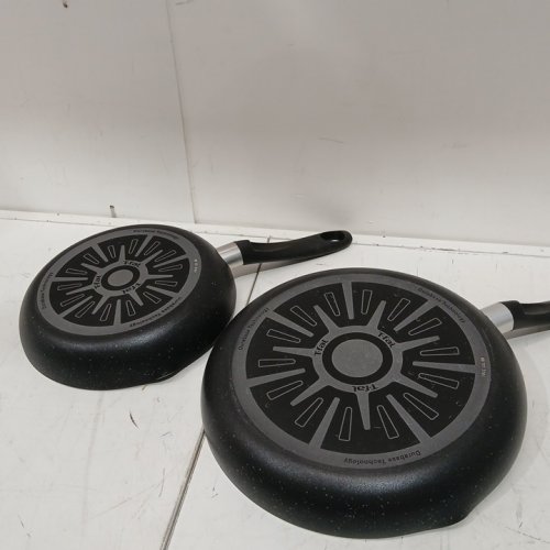 2pk t-fal ultimate hard anodized non stick frying pans - 10" and 12" - dishwasher safe - black  (model: ‎32406063051) image 3