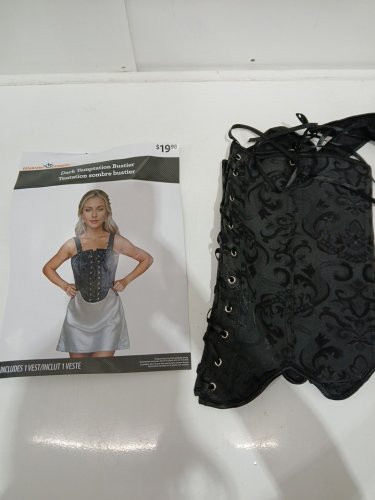 WOMEN'S DARK TEMPTATION BUSTIER - OSFM - BLACK (STYLE: 19481A) image 2
