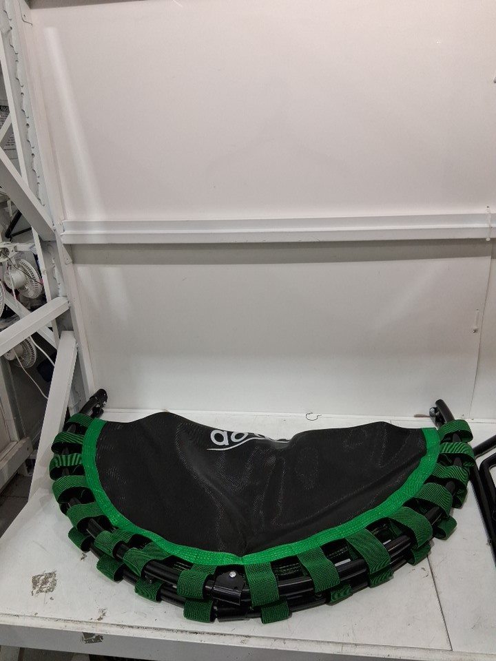 BCAN Foldable Mini Fitness Trampoline with Bungees and Adjustable Foam Handle - 48" - 550lb max - green/Black (model: ‎TX-B6232C-40+C) image 4
