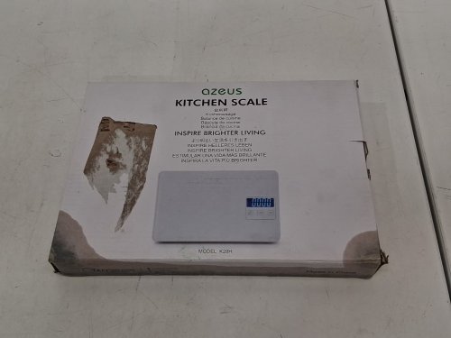 AZEUS Digital Kitchen food Scale - USB Rechargeable, High Precision to 0.04oz, 11lbs Capacity - white (model: k28h) image 2
