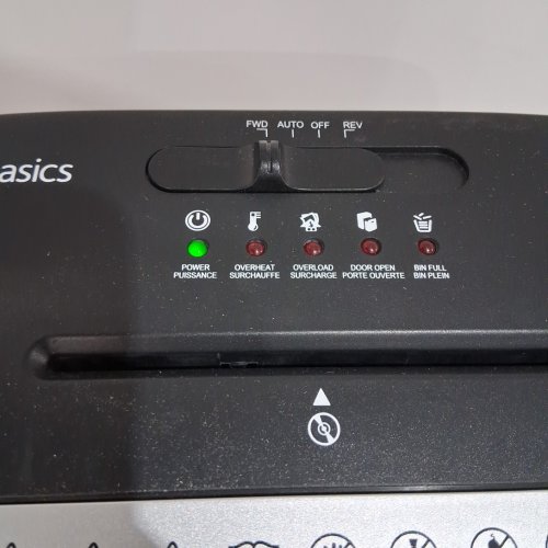 Amazon Basics 8-Sheet Cross-Cut Paper Shredder and Credit Card Shredder with wheels  - black (model: C217-cus/ b0c6lxqtst)) image 4