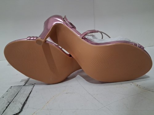 WOMENS ALLEGRA K STRAPPY HIGH HEELS - 8 - PINK (MODEL: 514-68) image 4