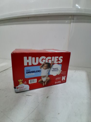 84PK HUGGIES LITTLE SNUGGLERS DISPOSABLE BABY DIAPERS - NEWBORN - DISNEY WINNIE THE POOH image 2