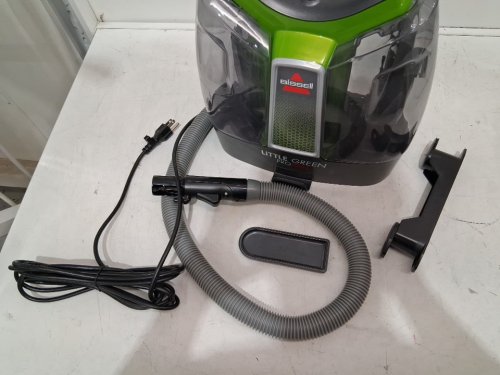 BISSELL LITTLE GREEN PROHEAT PORTABLE DEEP CLEANER/SPOT CLEANER WITH SELF-CLEANING HYDRORInSE TOOL - GREEN/GREY (MODEL : 2513B / 2513n) image 3