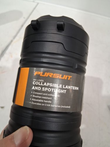 pursuit collapsible battery operated lanterns - 300LM - black - (model: purclsl-blk) image 3