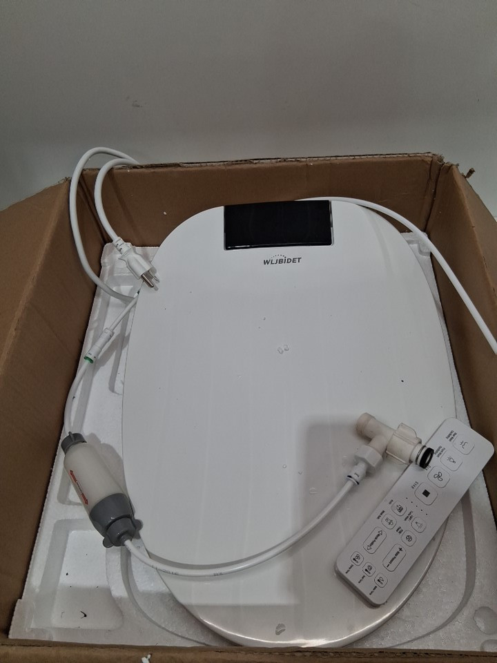 Wljbidet Elongated Smart Bidet Toilet Seat with Heat/Dryer & Nightlight - 18.5" - white - (model: wlj-o80kl ) image 3