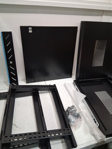 15U Wall Mount Network Server Cabinet' Server Rack Cabinet Enclosure - 200 lbs cap - black image 5