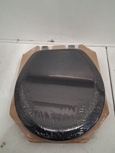 Mayfair by Bemis Cameron Round Enameled Wood Toilet Seat - 17.24" x 14.38" - black - (model: 841ec 047) image 3