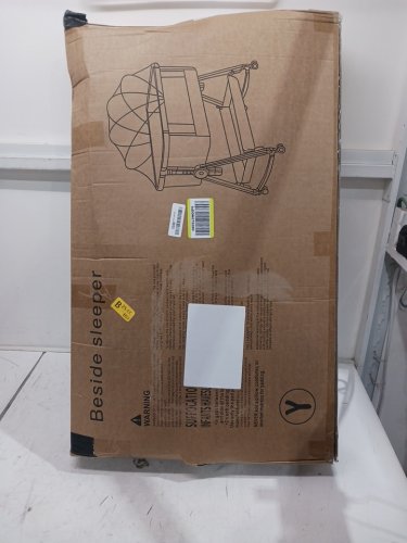 Jestonten 3-in-1 baby bassinet with wheels and soft mattress - 22" x 36" x 33" - grey (model: JJ001) image 3