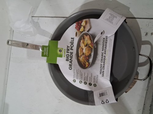 GreenPan "The Big Fry" Non-Stick Frypan - PFAS-free - dishwasher and oven safe - 14" - Grey (model: 1972977) image 2