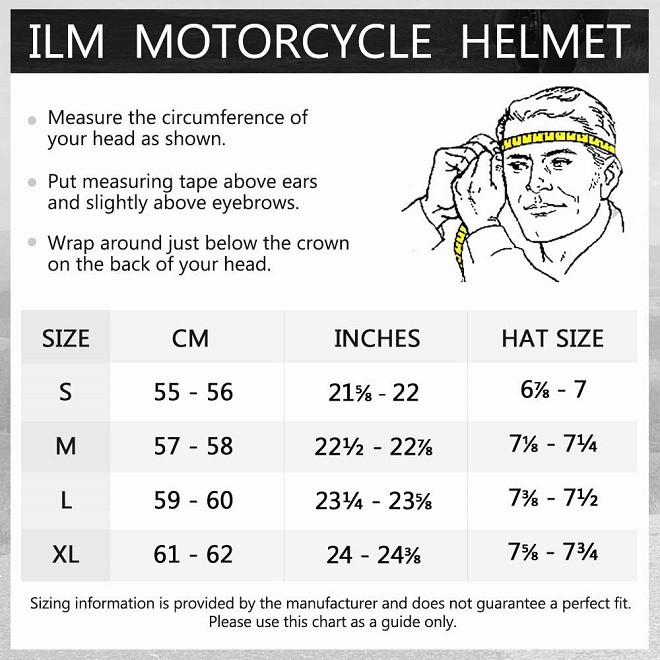 ILM Off Road Motorcycle Dual Sport Helmet WITH Full Face Sun Visor - large / 59cm-60cm - BLACK (MODEL: ILM-606V) image 2