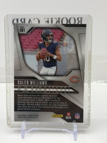 CALEB WILLIAMS ROOKIE CARD - 2024 PANINI PRIZM (#301) image 2