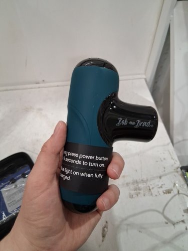 bob and brad q2 mini deep tissue massage gun - 5.7"x3.3"x1.8"- blue (model: ql/mini.q2-d) image 4