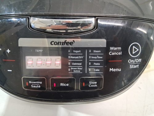 COMFEE' Rice Cooker with Fuzzy Logic Technology, 11 Presets, 20 Cup Cooked Auto Keep Warm, 24-Hr Delay Timer - BLACK (MODEL: ‎MB-FS5077) image 4