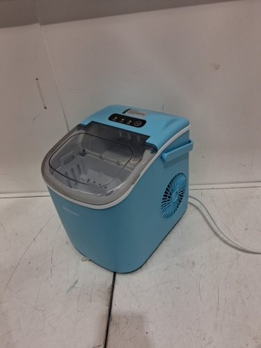 EUHOMY Countertop Ice Maker Machine with Handle, Basket and Scoop - MAKES 26LBS Per Day - blue (MODEL: IM-06c) image 6