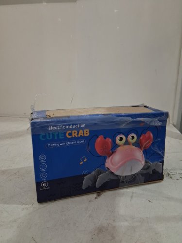 Fun Interactive Dancing Crawling Crab Toy - green/white/yellow/grey image 2