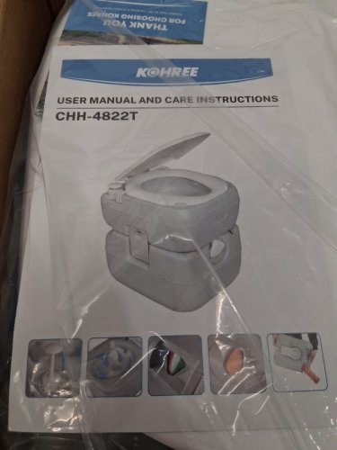 Kohree portable camping Toilet with Detachable Waste Tank - 5.8 GAL - grey (model: HY0671) image 5
