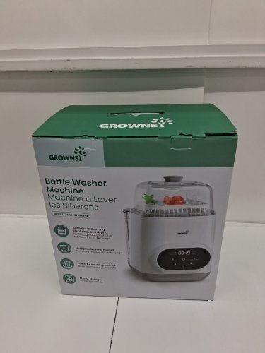 GROWNSY EASECLEAN PRO ALL-IN-ONE BOTTLE WASHERM STERILIZER AND DRYER - WHITE/BLACK/CLEAR (MODEL: ZMW-STHB01-3) image 2