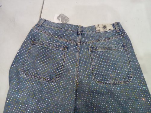 MEN'S BIRTH OF ROYAL CHILD Blue Graffiti-Print Crystal-Embellished Jeans - EXTRA LARGE -BLUE image 4