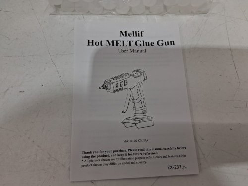 Mellif Cordless Hot Glue Gun with Glue Gun Sticks (Tool Only) - Compatible with 18V battery - Blue image 4