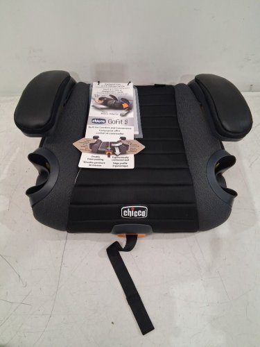 Chicco GoFit Plus portable travel Backless Booster Car Seat with LATCH Attachment & Quick-Release LATCH Removal - 40lbs -110lbs - Avenue Black/Charcoal Grey (MODEL: 10878) image 2