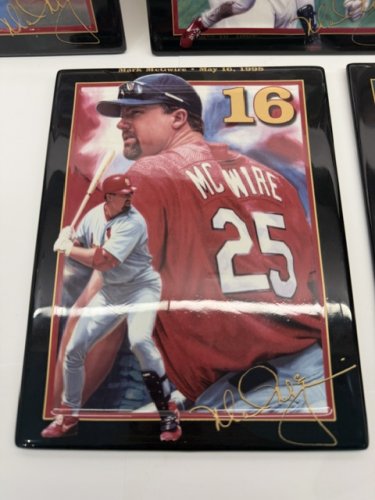 5PC SET COLLECTIBLE MARK MCGWIRE PLATE HOMERUN SET LIMITED EDITION image 6