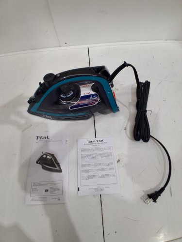 T-FAL ULTRAGLIDE PLUS ENHANCED STEAM IRON WITH CALCIUM COLLECTOR - BLACK/TEAL (MODEL: 1980969/FV5871Q0) image 3