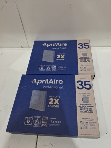 x2 AprilAire Humidifier water panel filter replacement - 13" x 10" x 2" (model: 35) image 2