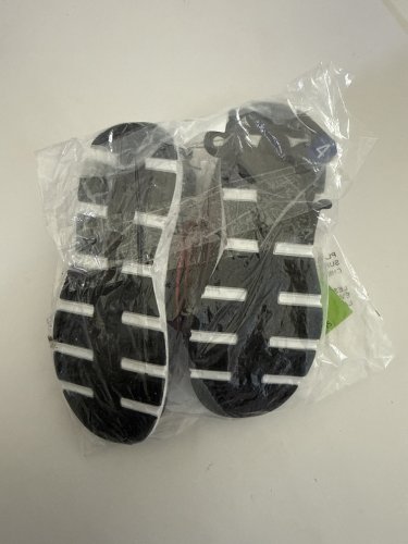 BOY'S ATHLETIC WORKS TIE UP RUNNING SHOES - 4 - BLACK/RED/WHITE image 3