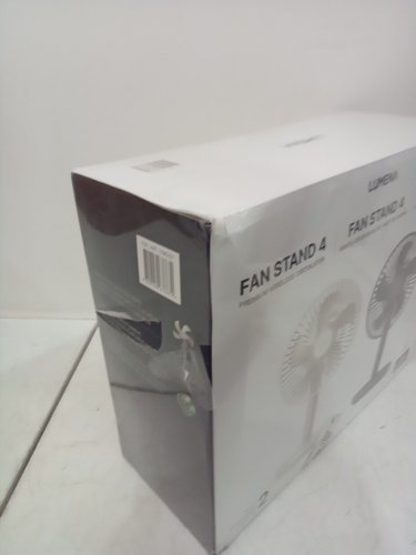 2PC LUMENA FAN STAND 4 CORDLESS DESK FANS - 4 SPEEDS, OSCILLATION - WHITE & NAVY BLUE (MODEL: 1796327) image 3