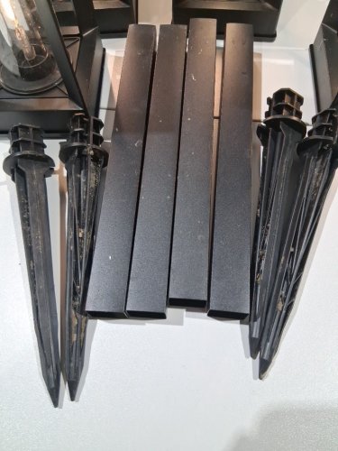 4PK naturally solar vintage style Led pathway light - 25lm - black (model: 1937955) image 6