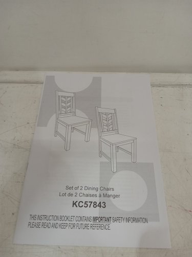 2pk costway rubber wood kitchen side dining chair set - 21" x 40" x 18" - white (model: kc57843wh) image 7