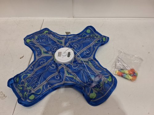 3-in-1 hide & seek interactive butterfly cat toy - blue (model: c02) image 3