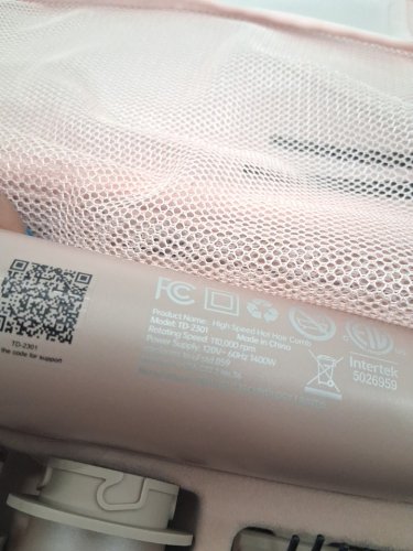 9PC 7magic high speed hair dryer brush WITH BAG and 6 in 1 styler - 110 volts - 1200 watts - Champagne Gold - (MODEL: TD-2301) image 9