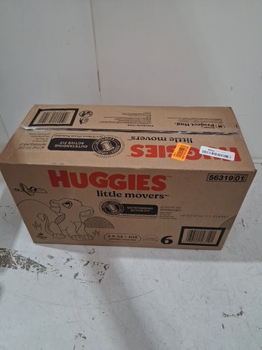 108pk huggies little movers outstanding active fit disposable baby diapers - size 6 (35lb+) - disney baby lion king (style: 56319) image 4