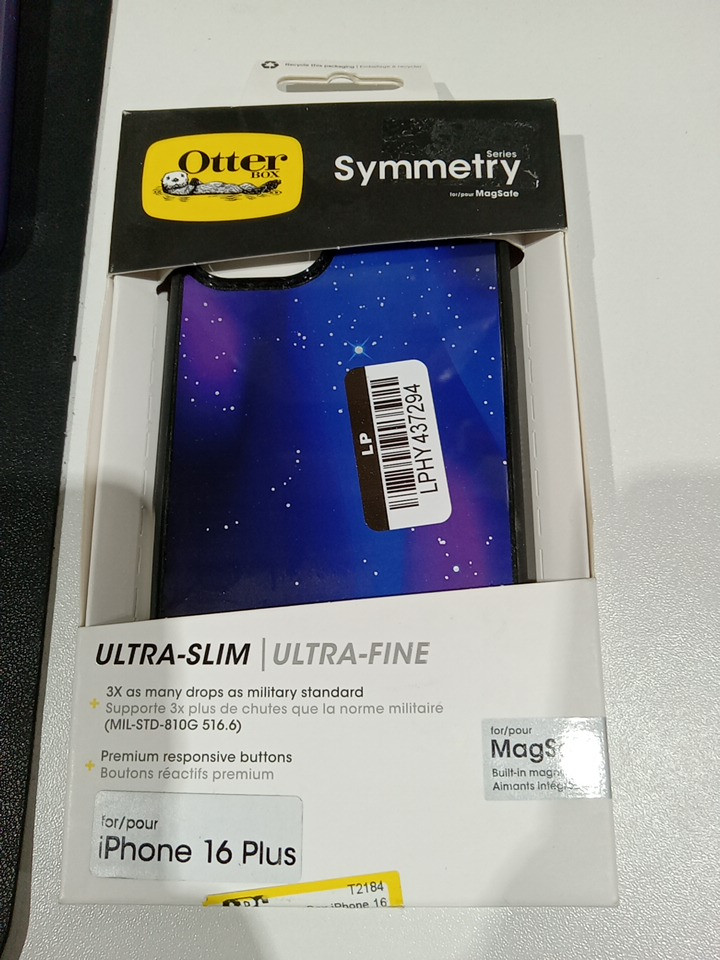 OtterBox Symmetry Series iPhone 16 Plus Case for magsafe - Nebula Night Black (Model: 77-97012) image 2