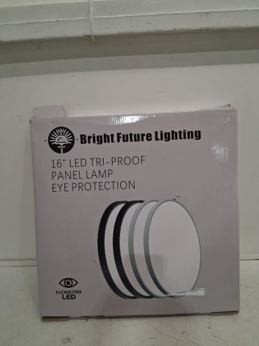 Bright Future Lighting LED Flush Mount Ceiling Light Fixture 32w - 3000k-5000k - 16" - BLACK - (model: BFL16-D400H25-32W) image 2