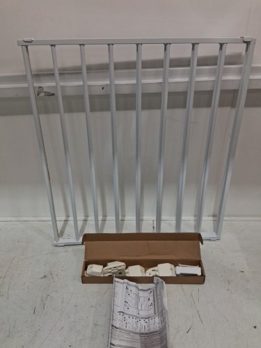 SAFETY 1ST TOP OF STAIRS EXPANDING METAL BABY/PET GATE ADJUSTABLE - 27" - 42" X 28" - WHITE (MODEL: GA090CWHOF2) image 3