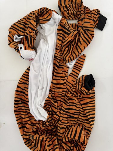 UNISEX RUBIES TIGER ONESIE COSTUME - M: LARGE W: EXTRA LARGE - ORANGE/BLACK (STYLE: 702799) image 4