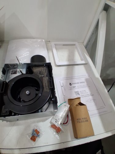 breeze easy easy install bathroom fan - 50/80/110 CFM - white (model:5192227) image 3