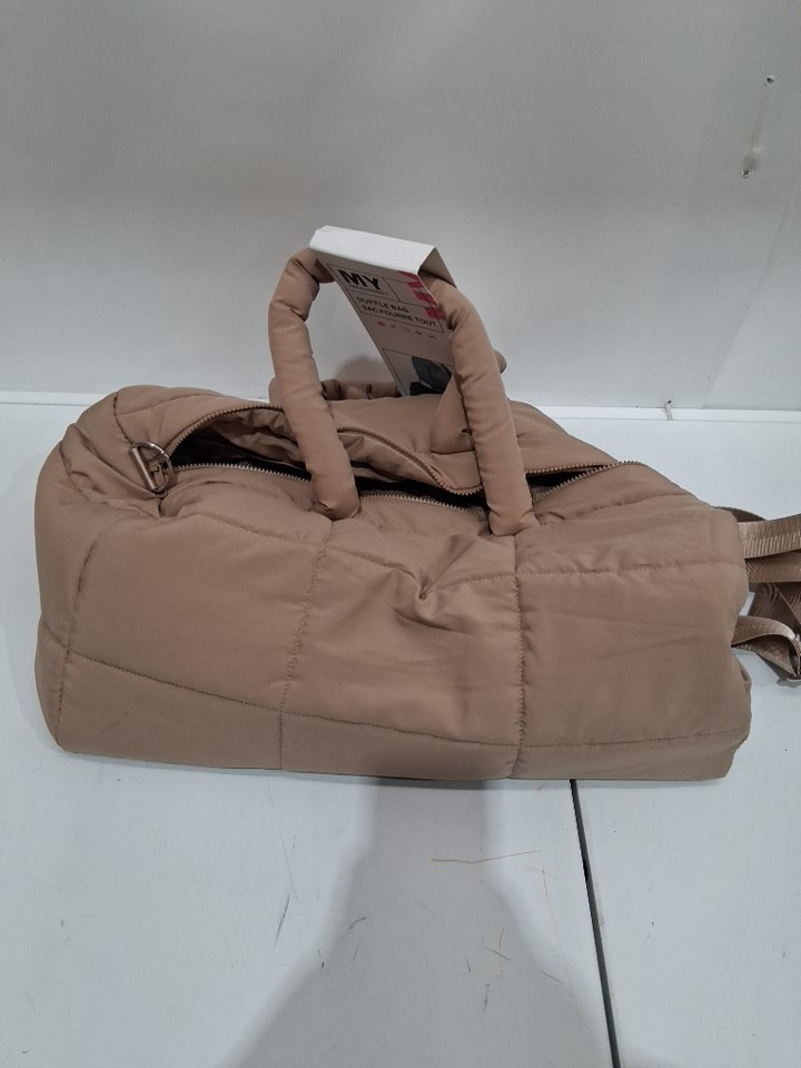 Mytagalongs large duffle bag Cloud Duffle Bag - beige - 20″ X 11.5″ X 10″ - (model: 1984444) image 5