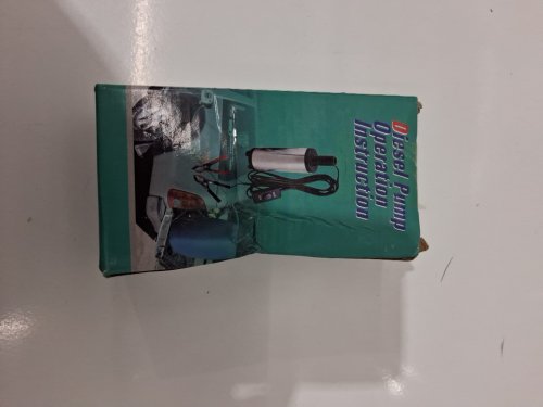 mini diesel fuel transfer pump - 12v - silver/black image 4