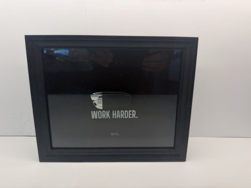 LAMBORGHINI Actual KEY FRAMED BLACK  "WORK HARDER" 20 × 25 cm image 5