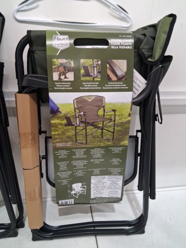 Timber Ridge D frame Director's Chair with table and cupholder - Green (model: 2025300) image 4