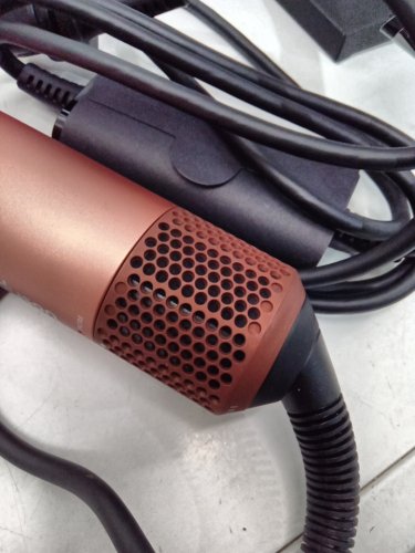 6PC DYSON i.d curly + coily airwrap multi styler and hair dryer with bluetooth - amber silk ( model: hs08) image 7