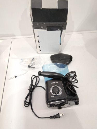 TUREWELL WATER FLOSSER - DENTAL ORAL IRRIGATOR WITH 10 ADJUSTABLE PRESSURE SETTINGS - 8 TIPS - BLACK (MODEL: FC162) image 2