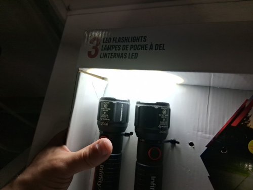 2PK INFINITY X1 LED FLASHLIGHTS -  2000LM - BLACK image 4