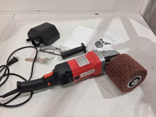 BriSunshine Multisurface electric burnishing/Polisher machine for Metal & Wood - 1400W - 600-3600RPM - Red/Black image 6