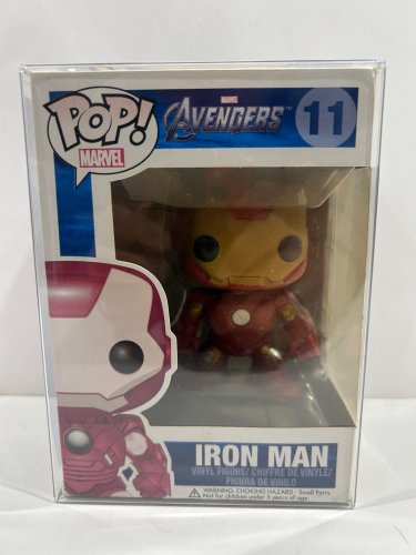 Funko pop! Marvel: marvel avengers - iron man vinyl figure (#11) **plastic protector cover** image 2