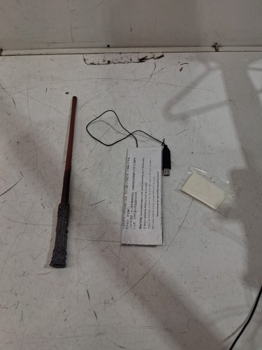 magic paper wand flash paper heated coil Harry potter style magic "fireball" shooting wand - 15" - brown image 4